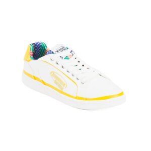 MISSONI White/yellow Canvas Cassetta Logo Sneakers